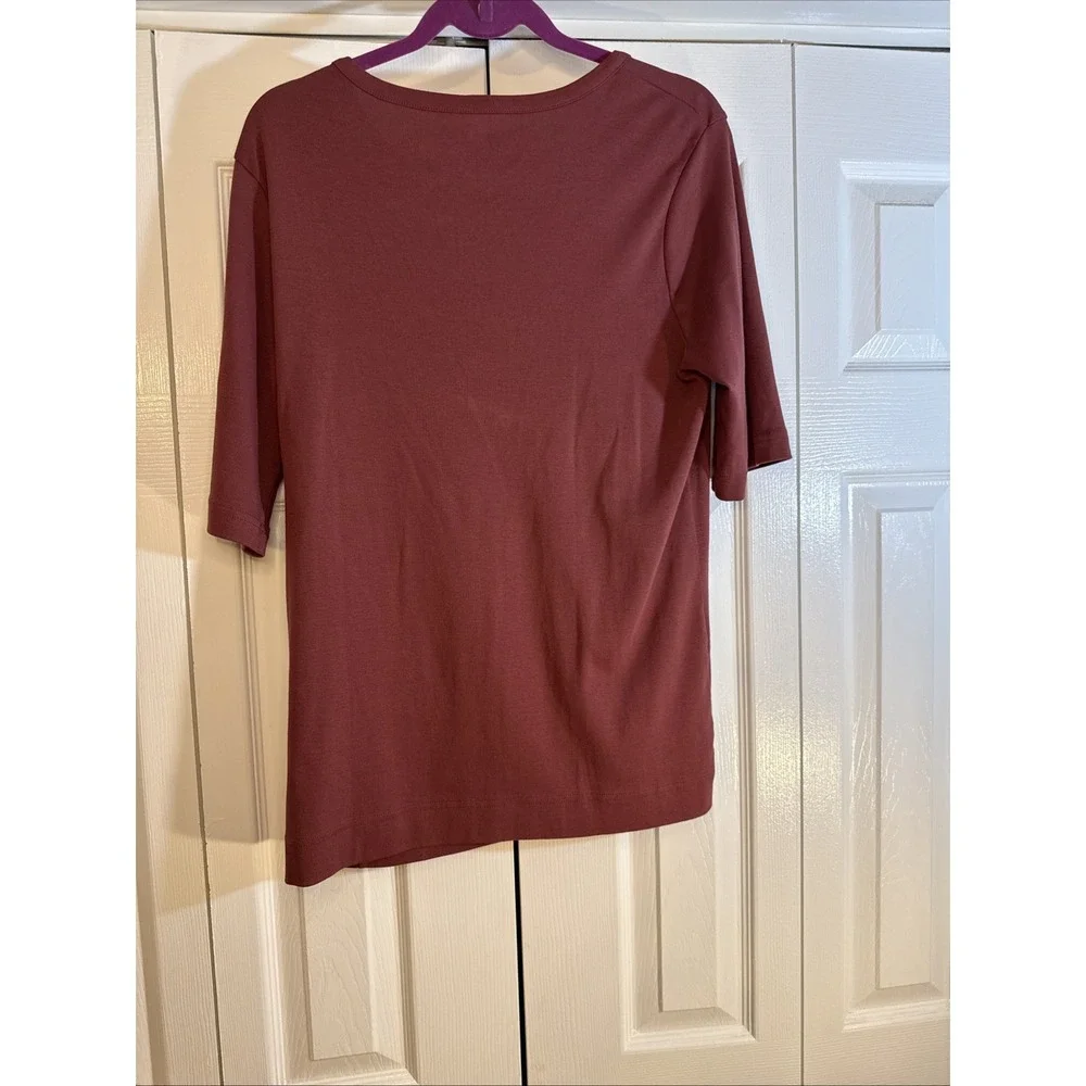 Duluth Trading Company Women's‎ T-shirt Half Sleeve Scoop Neck Size Large EUC - Picture 4 of 5